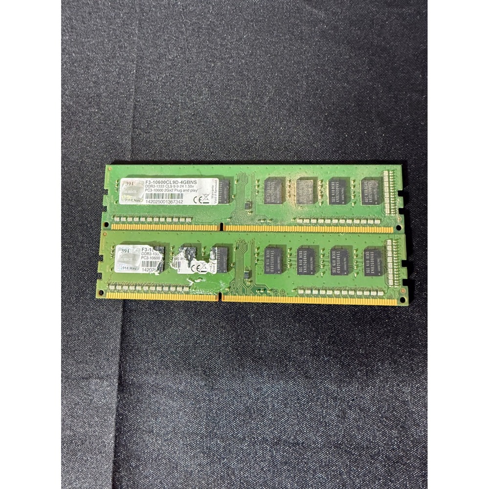 G.Skill DDR3 RAM 4GB (2x2GB) Green Great PC3-10600 1333MHz F3-10600CL9D-4GBNS‎